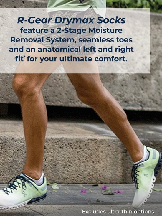 𝙙𝙧𝙮𝙢𝙖𝙭 𝙍𝙊𝘼𝘿 𝙍𝙐𝙉𝙉𝙀𝙍 𝙎𝙋𝙊𝙍𝙏𝙎 Calf Socks L ⚫ - Picture 9 of 9